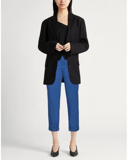 Etro Blue Pants Cotton, Elastane