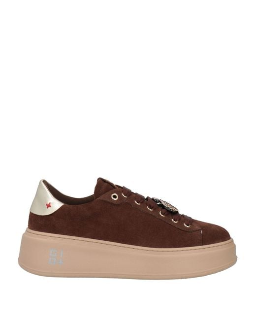 GIO+ Brown Sneakers Leather