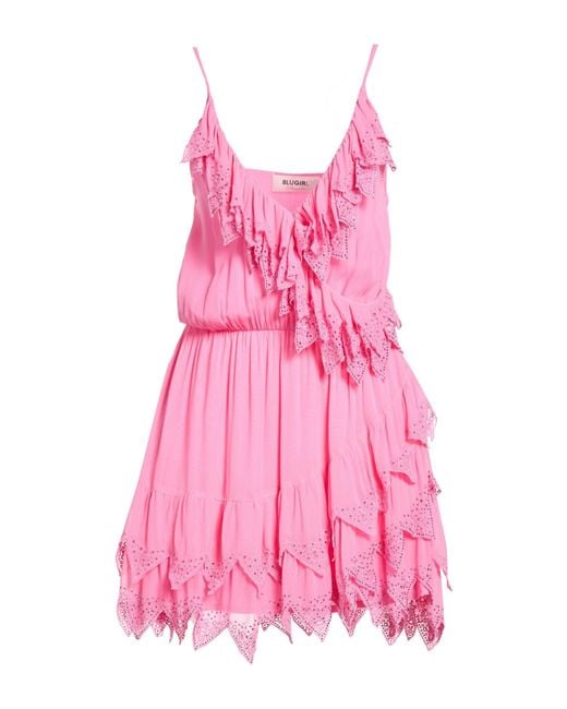 Blugirl Blumarine Pink Mini Dress Viscose