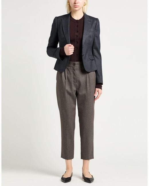 Dolce & Gabbana Gray Pants Virgin Wool, Elastane