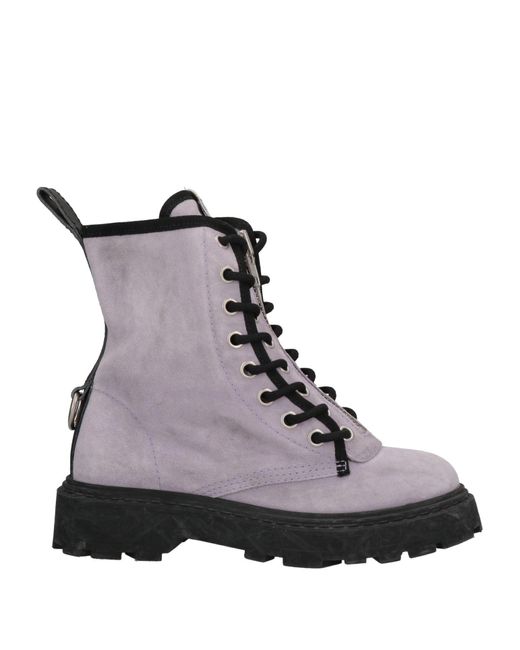 Philippe Model Purple Ankle Boots