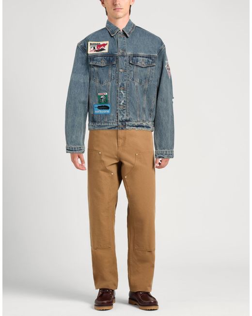 Guess Blue Denim Outerwear for men