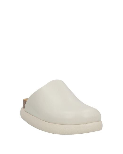 Scholl White Mules & Clogs