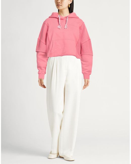 Khrisjoy Pink Sweatshirt Cotton, Rubber