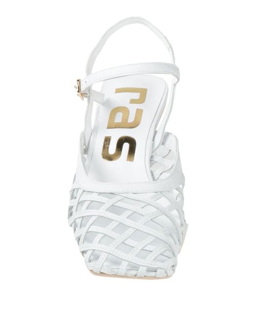 Ras White Pumps Leather