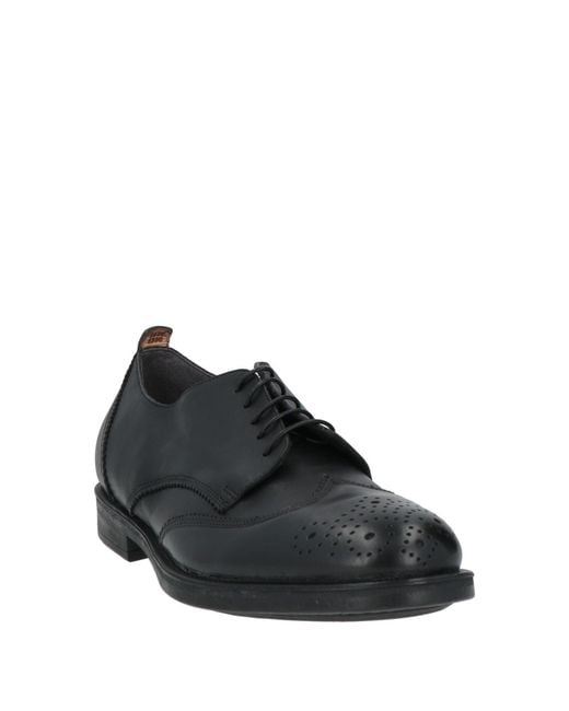 Moma Black Lace-Up Shoes Calfskin for men