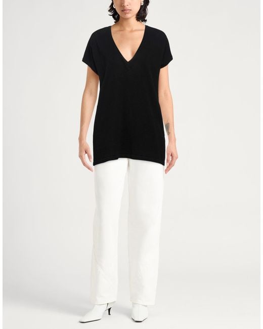 Gentry Portofino Black Sweater Virgin Wool, Cashmere