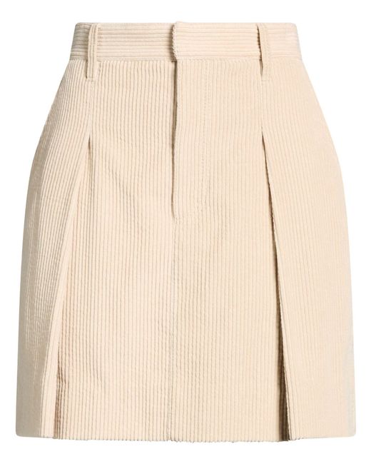 Brunello Cucinelli Natural Mini Skirt Cotton