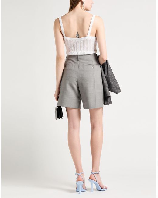 Burberry Gray Light Shorts & Bermuda Shorts Wool