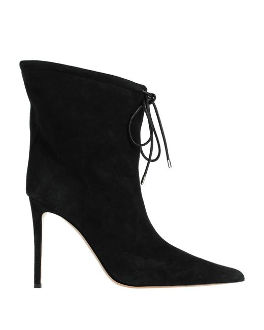 Alexandre Vauthier Black Ankle Boots Leather