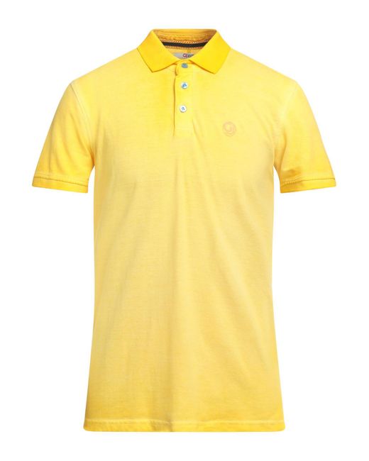 GAUDI Yellow Polo Shirt for men