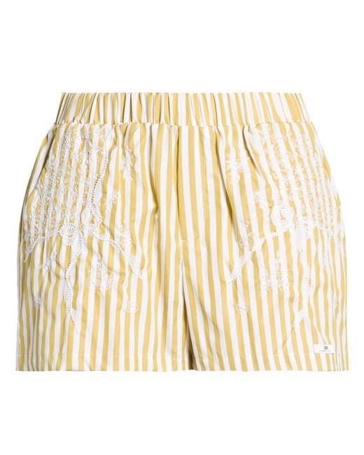 Elisabetta Franchi Metallic Shorts & Bermuda Shorts