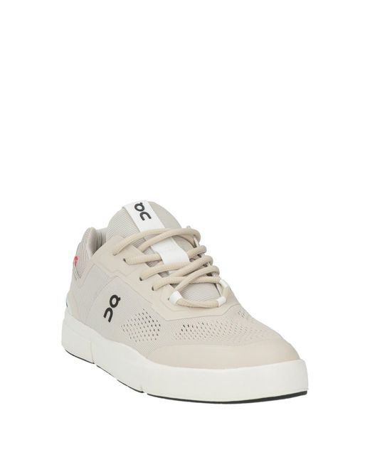 On Shoes White Sneakers Textile Fibers, Synthetic Material