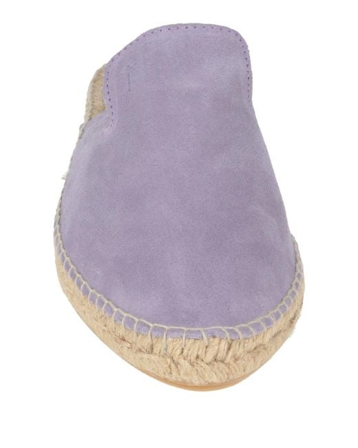 Manebí Purple Lilac Espadrilles Leather
