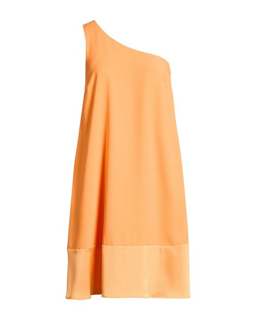 LUCKYLU  Milano Orange Midi Dresses