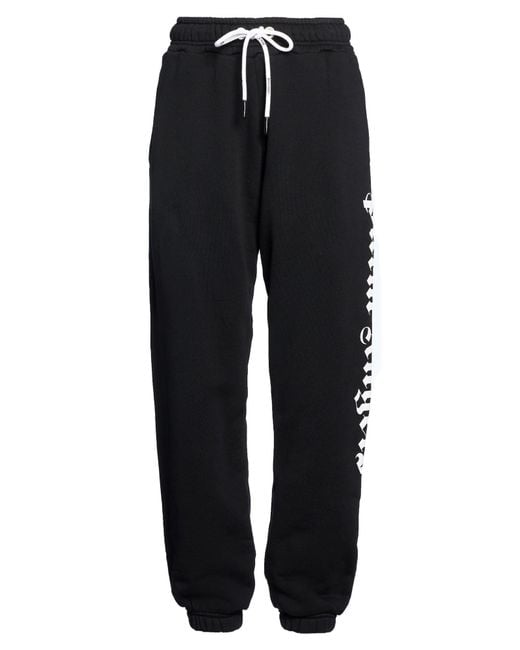 Palm Angels Black Pants Cotton