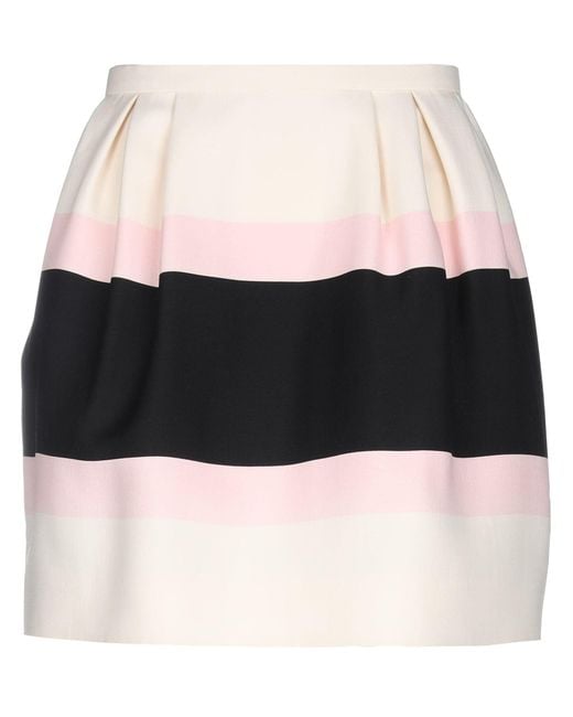 Valentino Garavani Black Mini Skirt Virgin Wool, Silk