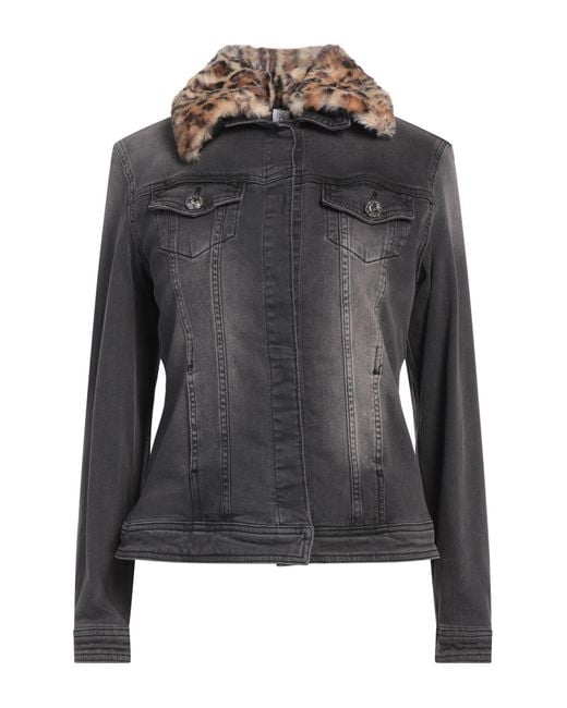 Liu Jo Black Jeansjacke/-mantel