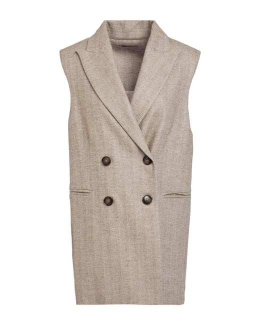 D.exterior Natural Blazer Viscose, Virgin Wool, Polyester, Elastane