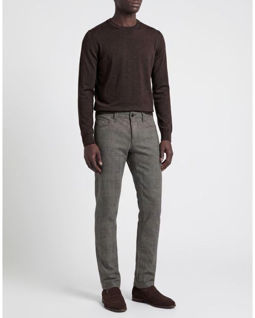 Tramarossa Gray Pants Virgin Wool for men