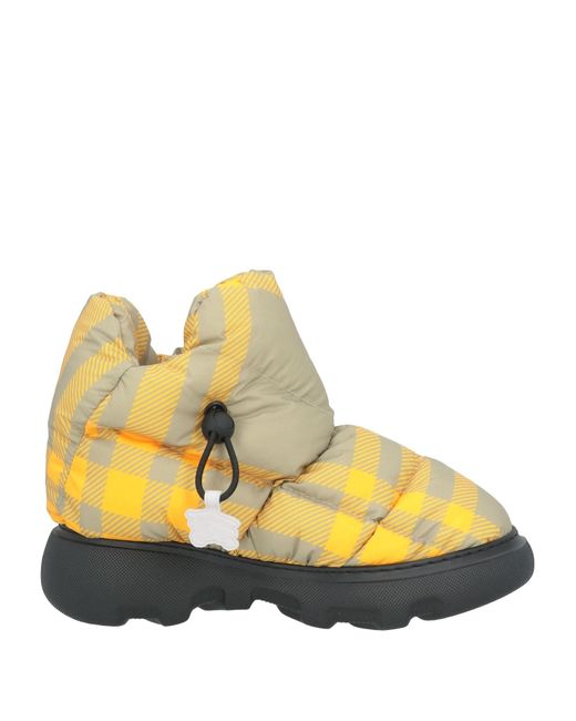 Stivali Doposci Check di Burberry in Yellow