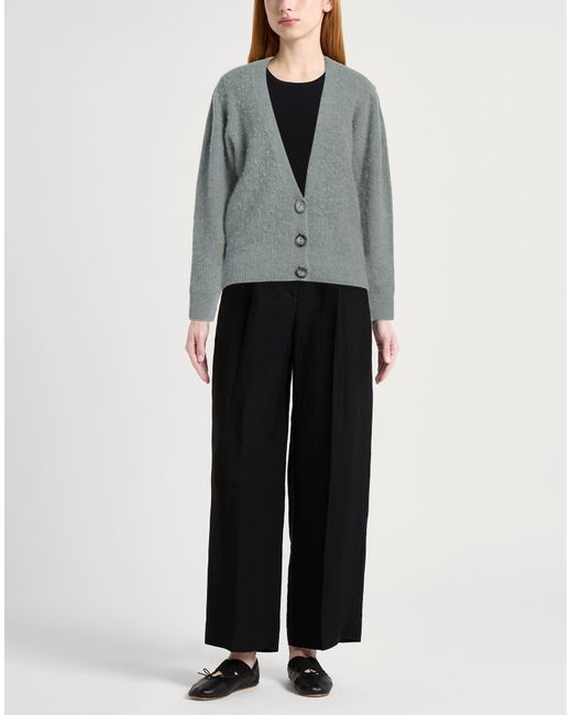Diana Gallesi Gray Cardigan Acrylic, Polyamide, Alpaca Wool