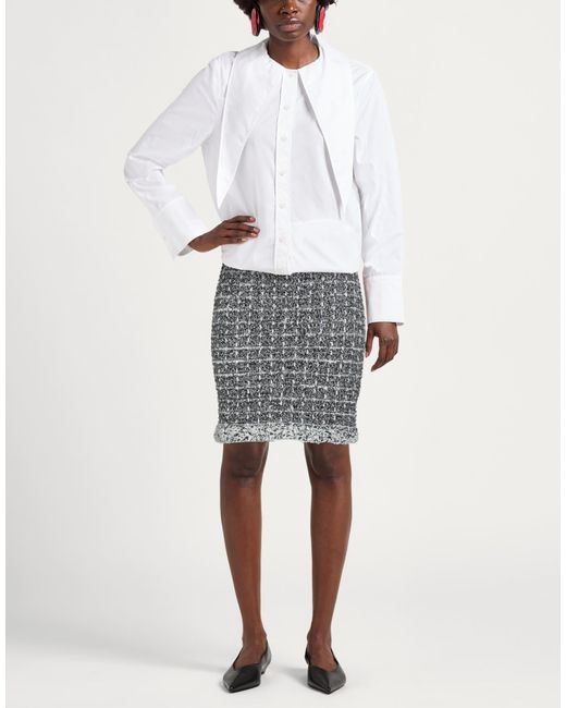 Karl Lagerfeld Gray Mini Skirt
