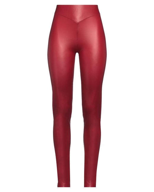 Patrizia Pepe Red Leggings