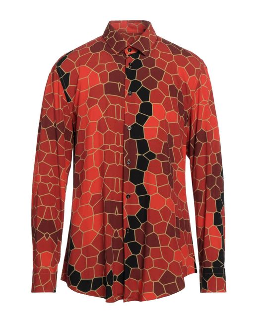 Camicia da Uomo di BENEVIERRE in Rosso | Lyst