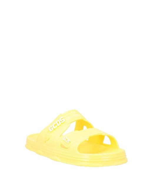 Gcds Yellow Sandals Rubber