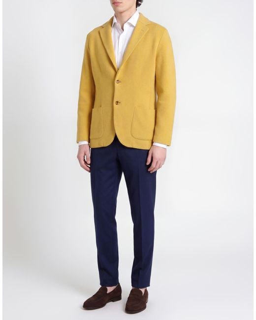 Lardini Yellow Blazer for men