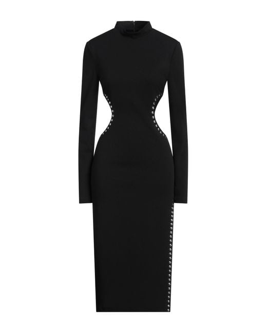 Aniye By Black Midi Dress Polyester, Elastane