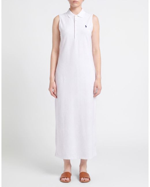 Polo Ralph Lauren White Midi Dress