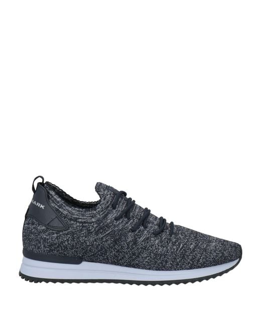 Paul & Shark Blue Midnight Sneakers Textile Fibers, Leather for men
