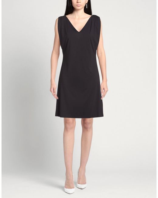 Rrd Black Mini Dress Polyamide, Elastane