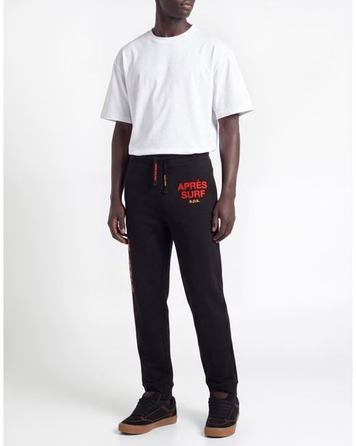APRÈS SURF Black Trouser for men