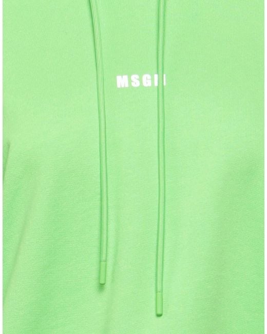 MSGM Green Sweatshirt