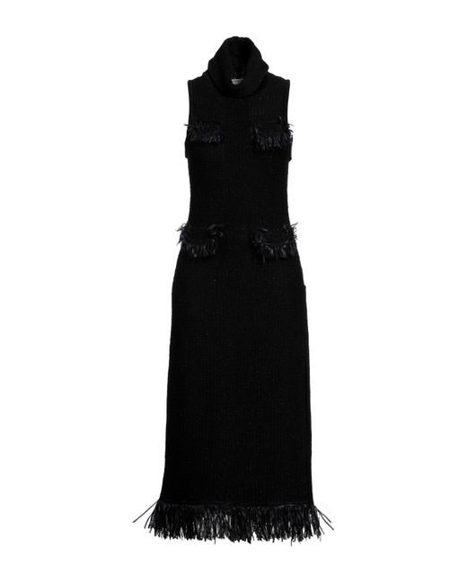 Charlott Black Midi Dress