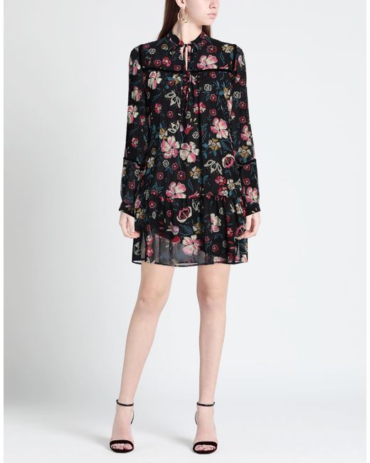 Liu Jo Black Mini Dress Polyester