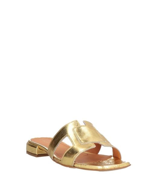 Bervicato Natural Sandals Leather