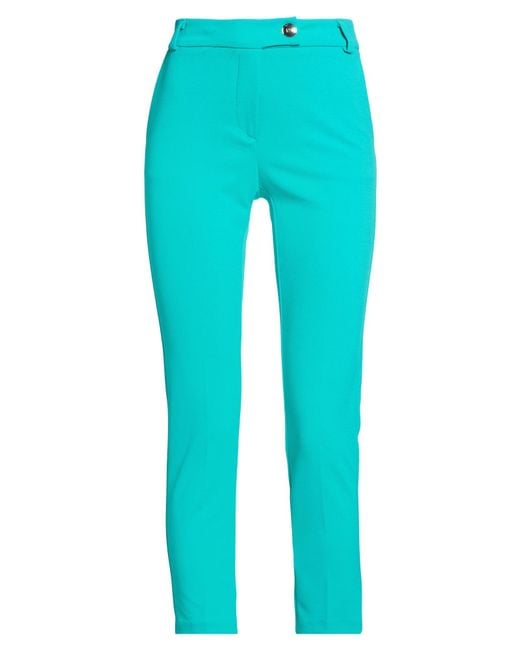 Rinascimento Blue Pants Polyester, Elastane