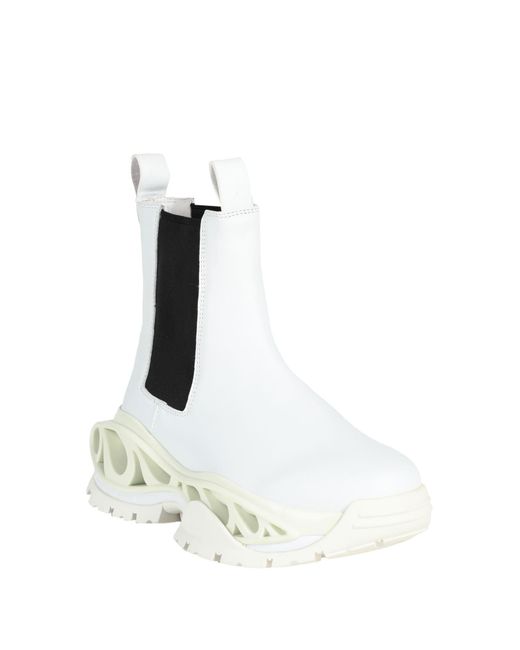 Acupuncture White Ankle Boots
