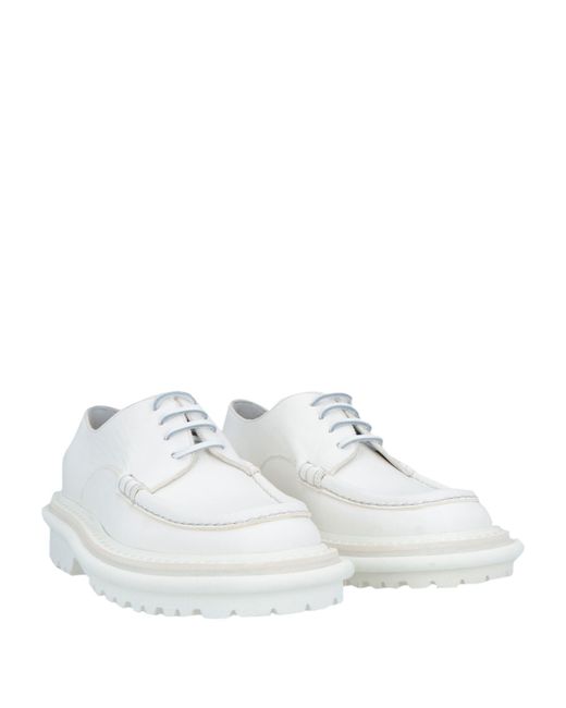 Dries Van Noten White Lace-up Shoes