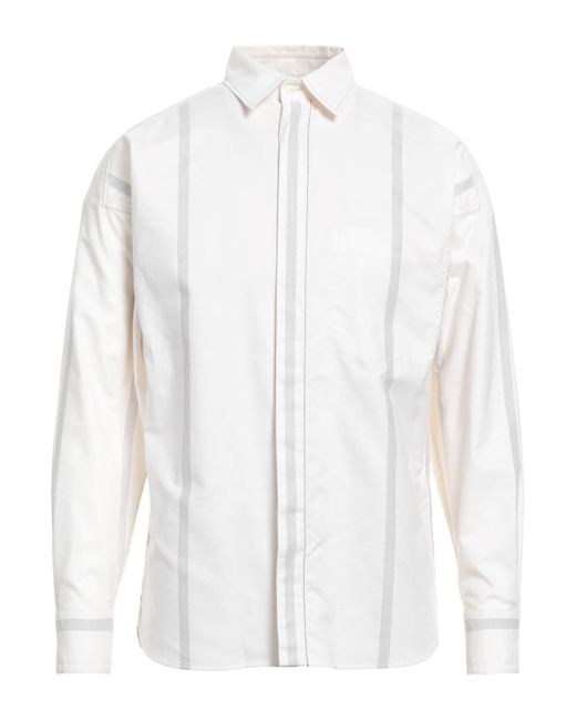 Ferragamo White Ivory Shirt Cotton for men