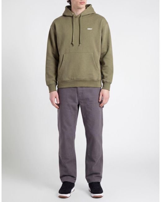 Obey Green Sweatshirt Cotton, Polyester for men