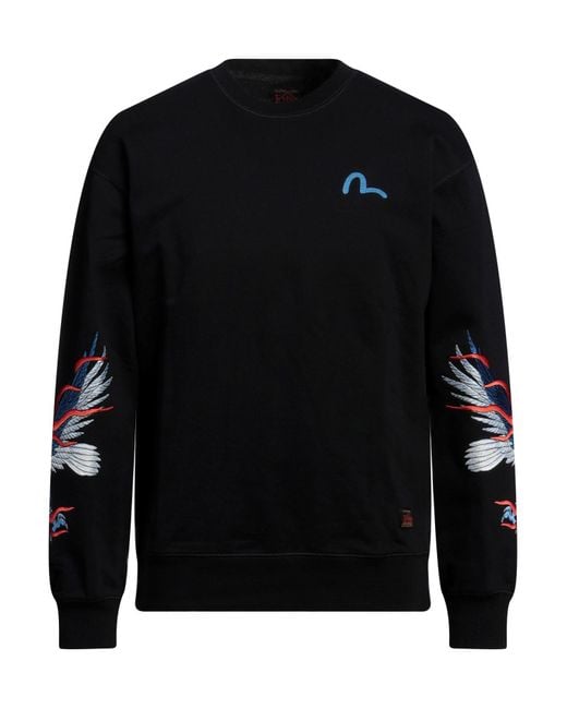 Evisu Black Sweatshirt for men