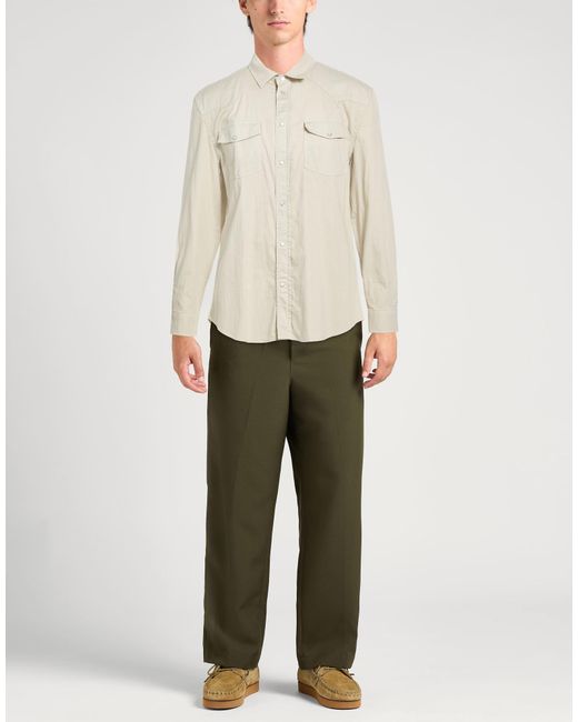 Dondup White Shirt Cotton, Elastane for men