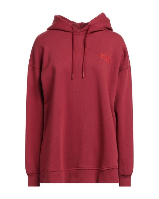 Ganni Red Sweatshirt