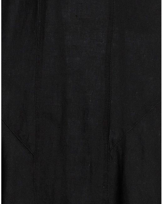 Vestido midi 120% Lino de color Black