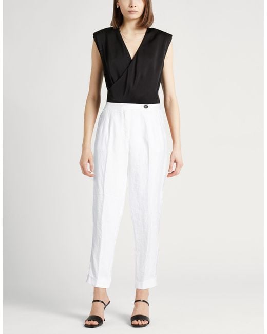 Massimo Alba White Pants